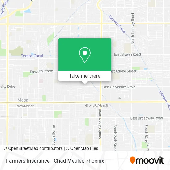 Farmers Insurance - Chad Mealer map