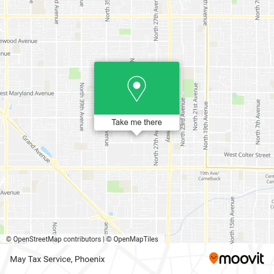 May Tax Service map