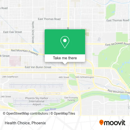 Health Choice map