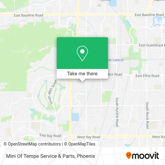 Mini Of Tempe Service & Parts map