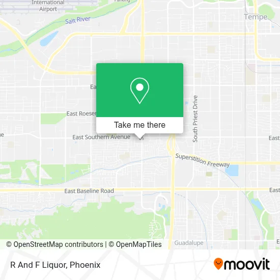 R And F Liquor map