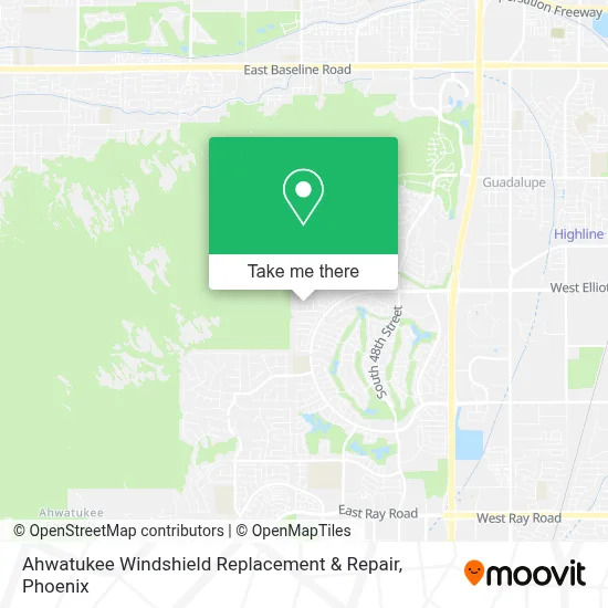 Ahwatukee Windshield Replacement & Repair map