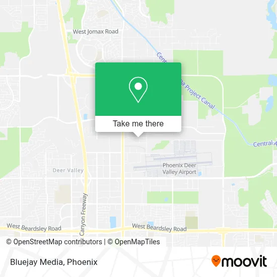 Bluejay Media map
