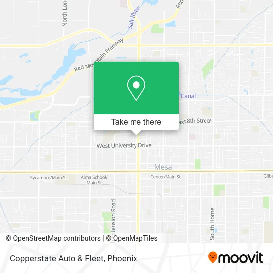 Copperstate Auto & Fleet map