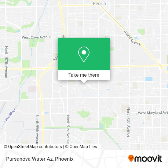 Pursanova Water Az map