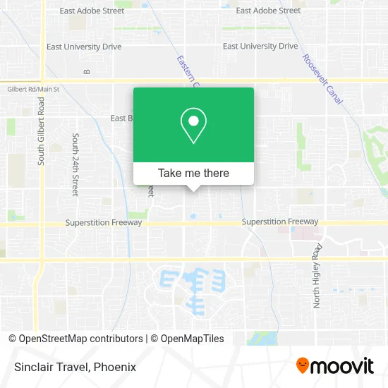 Sinclair Travel map