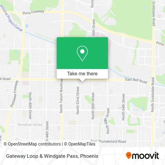 Gateway Loop & Windgate Pass map