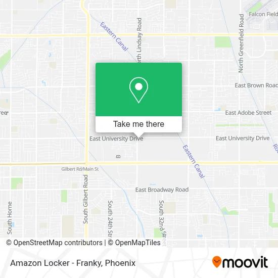 Amazon Locker - Franky map