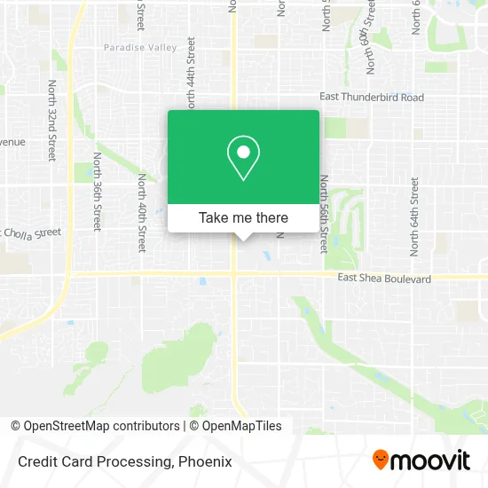Credit Card Processing map