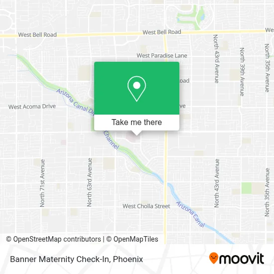 Banner Maternity Check-In map
