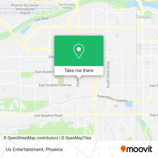 Us Entertainment map