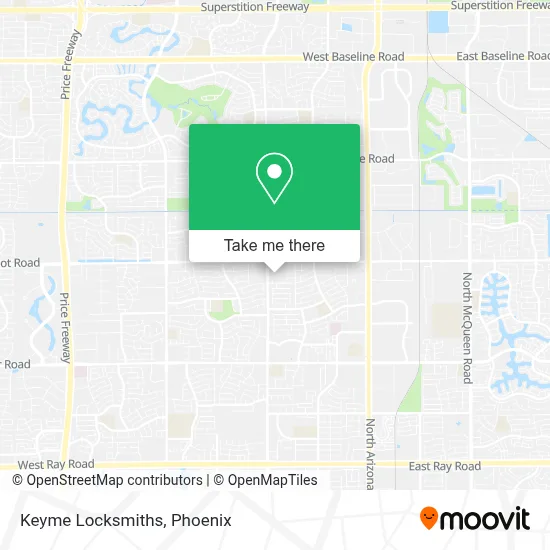 Keyme Locksmiths map