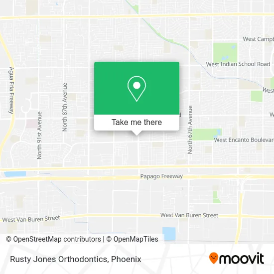 Rusty Jones Orthodontics map