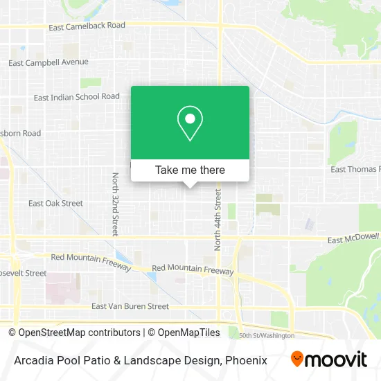 Arcadia Pool Patio & Landscape Design map