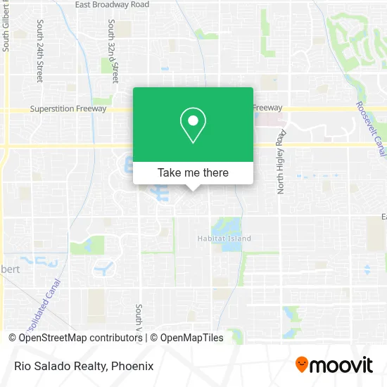 Rio Salado Realty map
