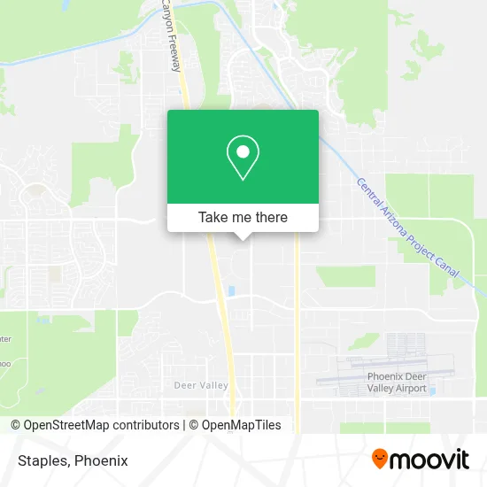 Staples map