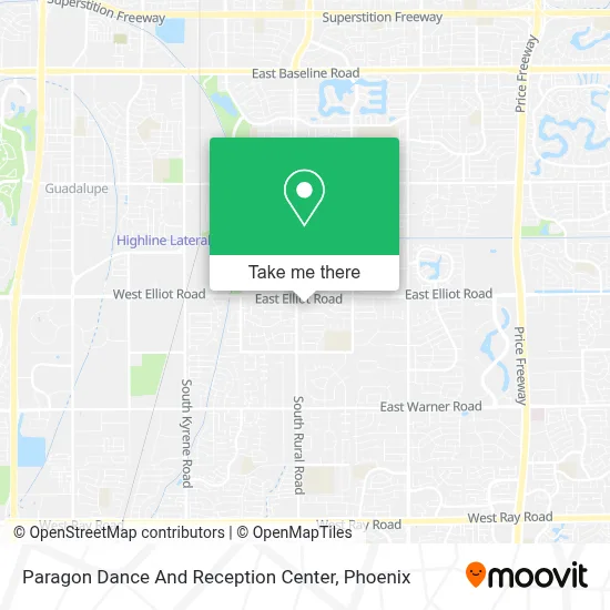 Paragon Dance And Reception Center map