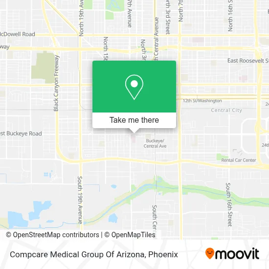 Compcare Medical Group Of Arizona map