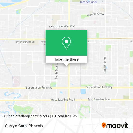 Curry's Cars map