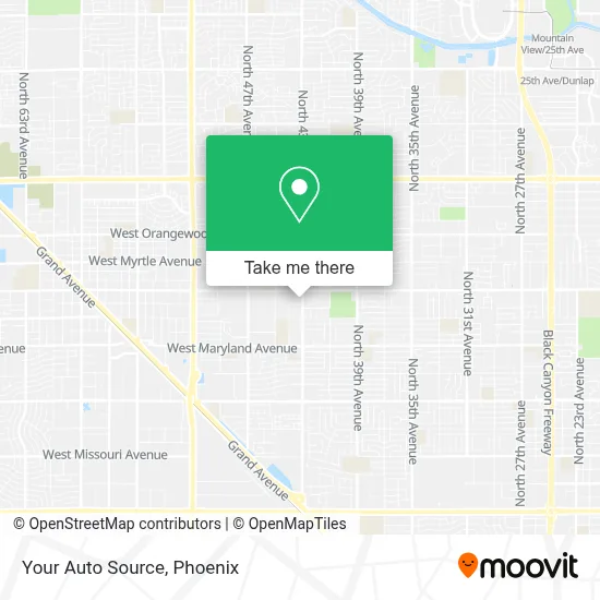 Your Auto Source map