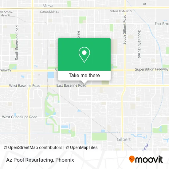 Az Pool Resurfacing map