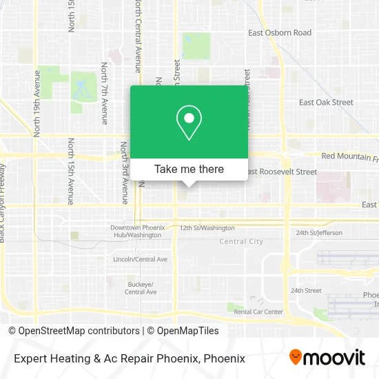 Expert Heating & Ac Repair Phoenix map