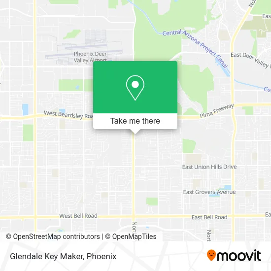 Glendale Key Maker map