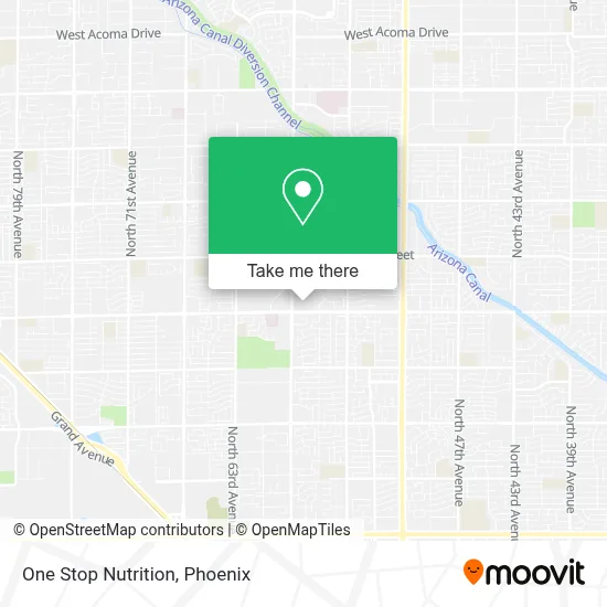 One Stop Nutrition map