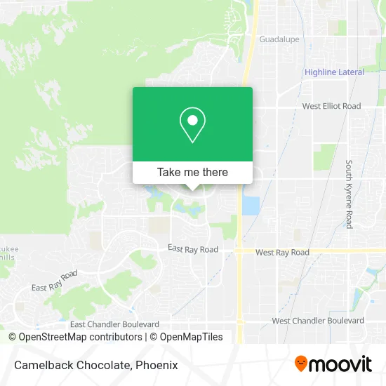 Camelback Chocolate map