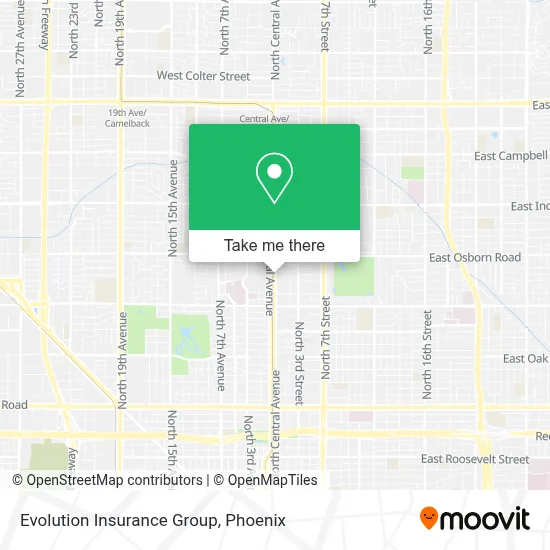 Evolution Insurance Group map