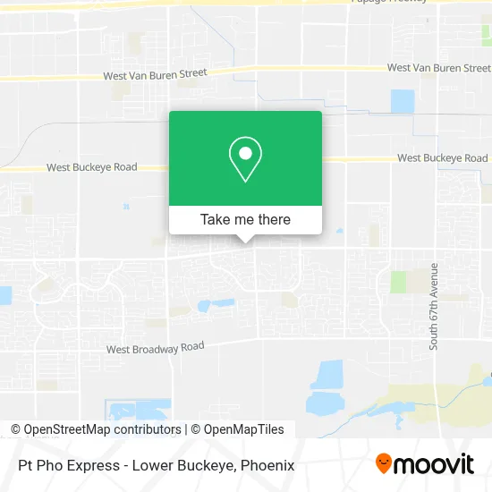Pt Pho Express - Lower Buckeye map