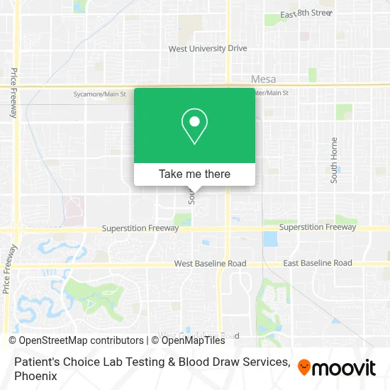 Patient's Choice Lab Testing & Blood Draw Services map