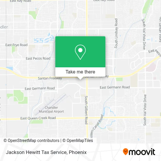 Jackson Hewitt Tax Service map
