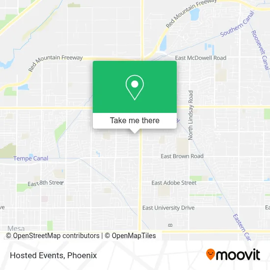 Hosted Events map