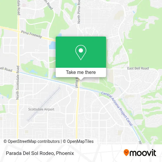 Parada Del Sol Rodeo map