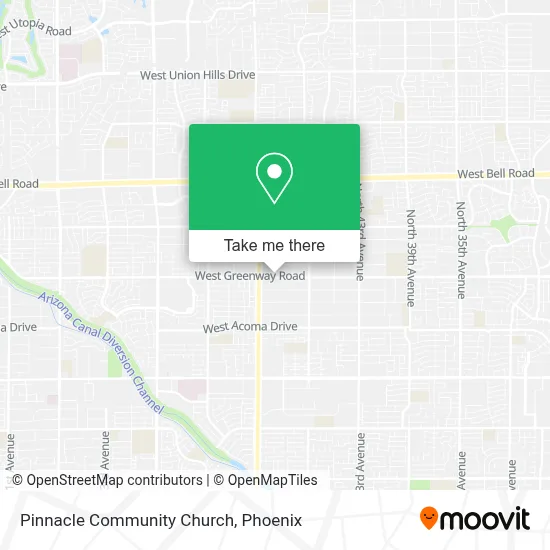 Pinnacle Community Church map