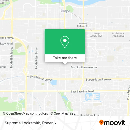 Supreme Locksmith map