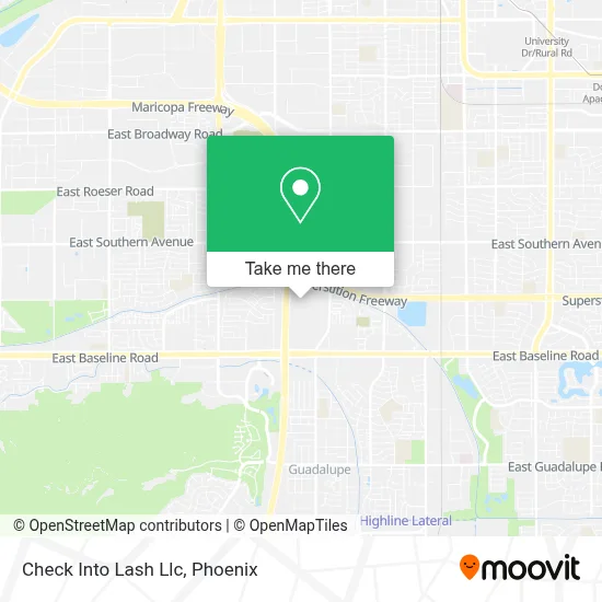 Check Into Lash Llc map