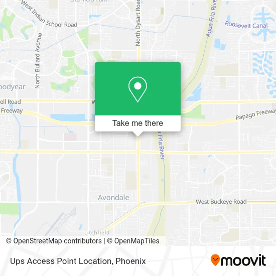 Ups Access Point Location map
