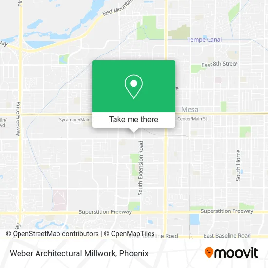 Weber Architectural Millwork map
