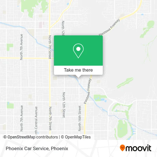 Phoenix Car Service map