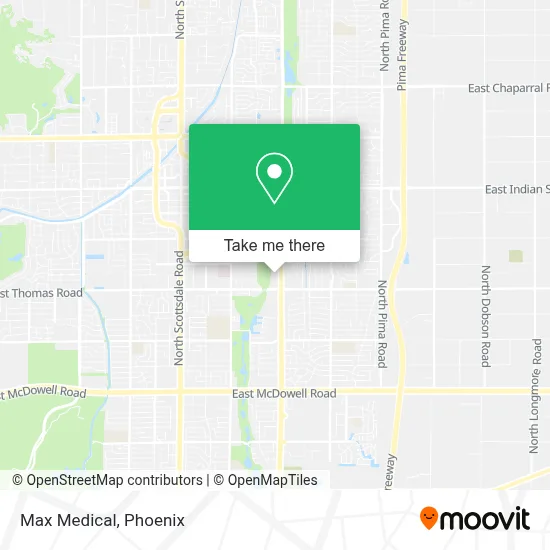 Max Medical map
