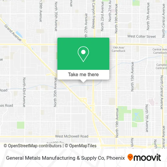 General Metals Manufacturing & Supply Co map