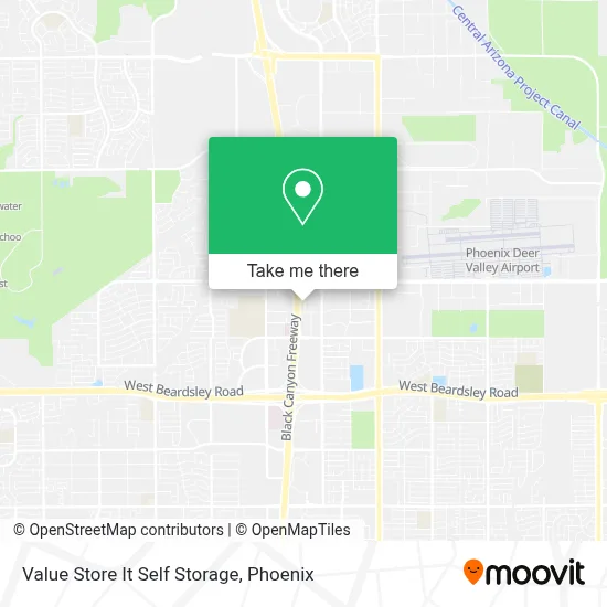Value Store It Self Storage map