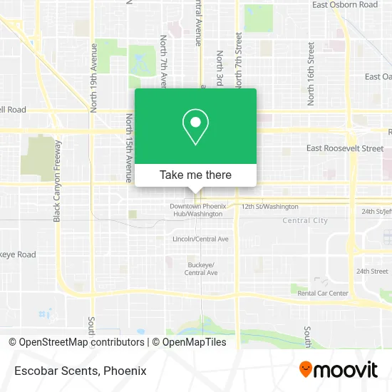 Escobar Scents map