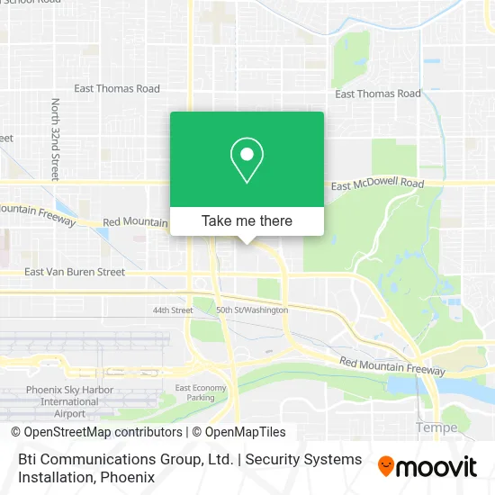 Bti Communications Group, Ltd. | Security Systems Installation map