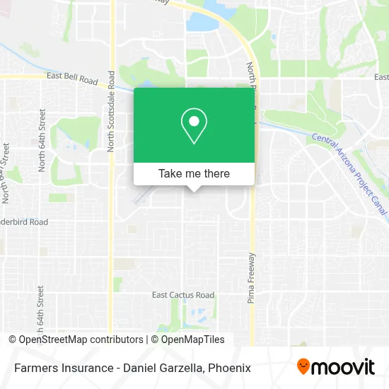 Farmers Insurance - Daniel Garzella map