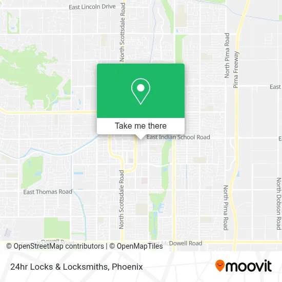 24hr Locks & Locksmiths map