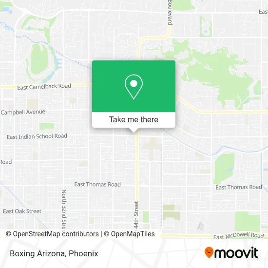 Boxing Arizona map