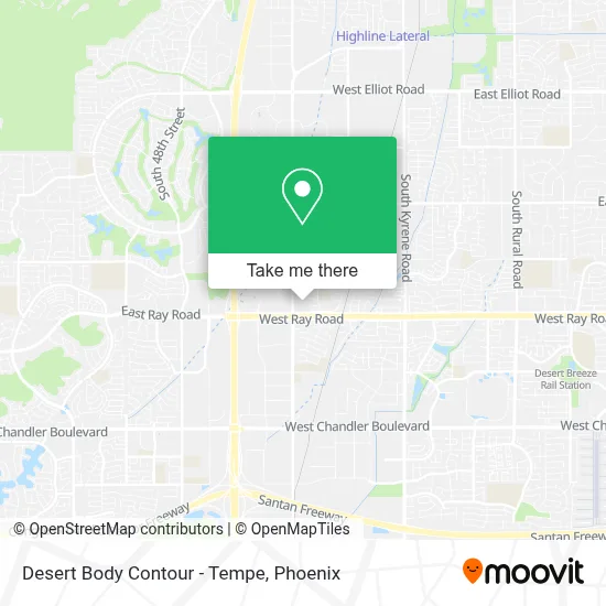 Desert Body Contour - Tempe map